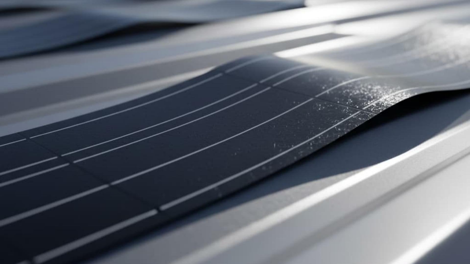 لوحة شمسية مرنة سوداء