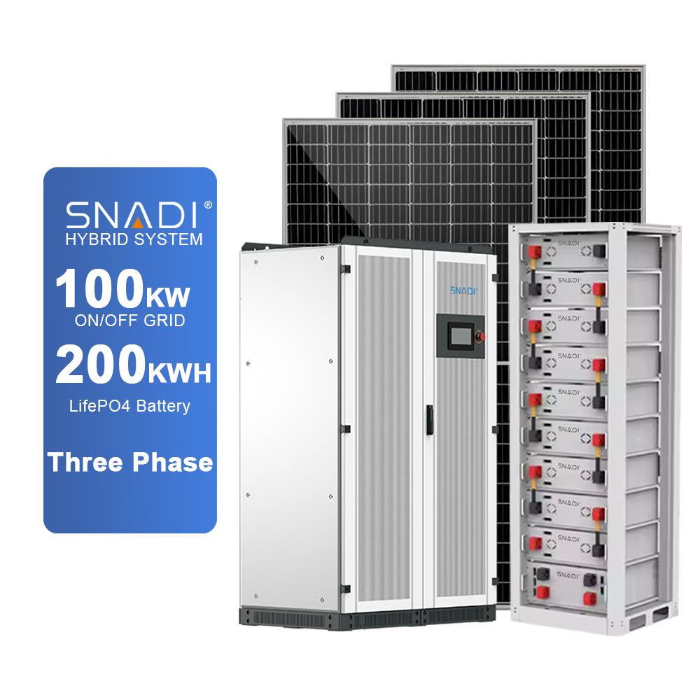 نظام تخزين الطاقة الشمسية 100KW 200KWH