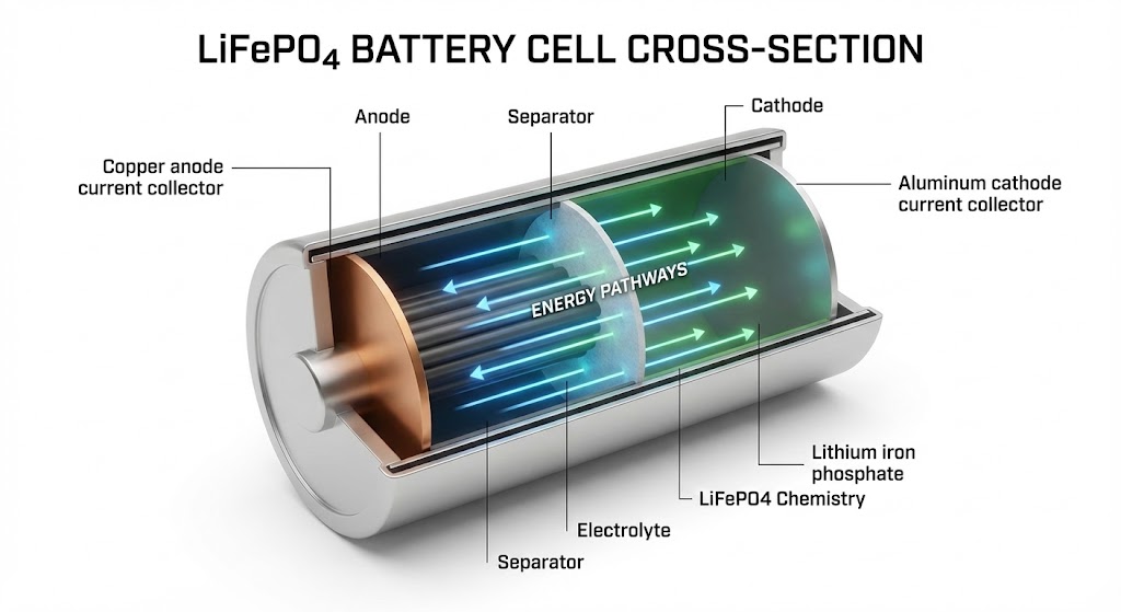 تكنولوجيا خلايا فوسفات الحديد والليثيوم عالية الأداء