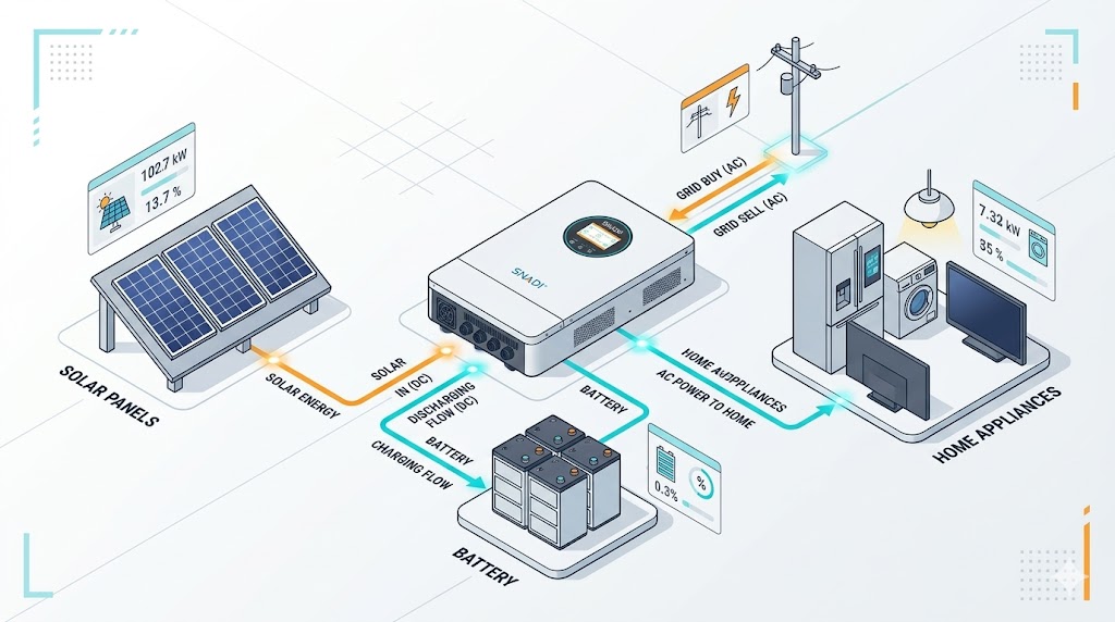 ما هو العاكس الكهربائي؟ كيف يعمل