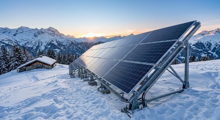 كيف تعمل الألواح الشمسية في فصل الشتاء للطاقة خارج الشبكة